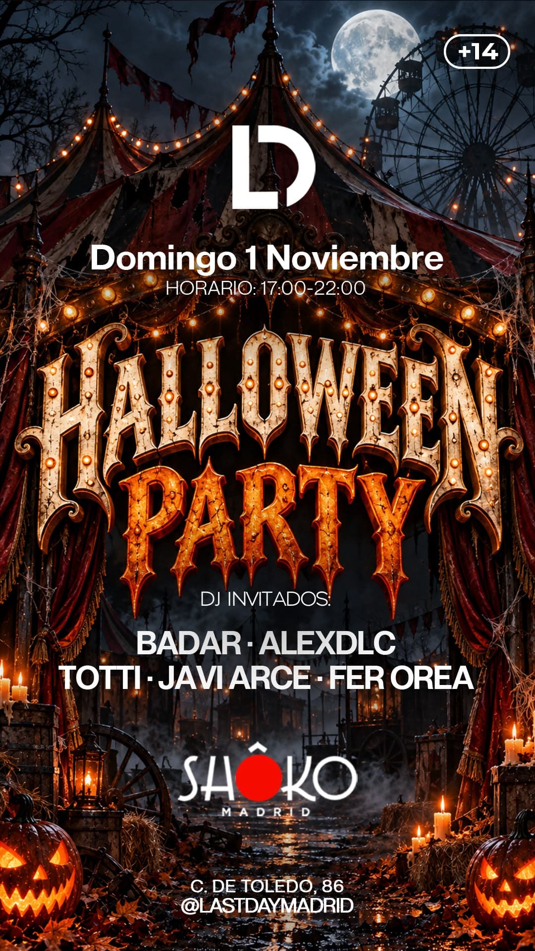 Flyer de Halloween Shoko + 14 🎃 en Shoko